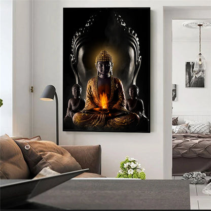 Modern Spiritual Buddha Canvas