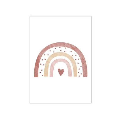 Heart Beneath The Rainbow Canvas Print