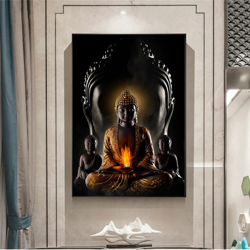Modern Spiritual Buddha Canvas