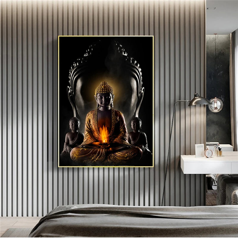 Modern Spiritual Buddha Canvas