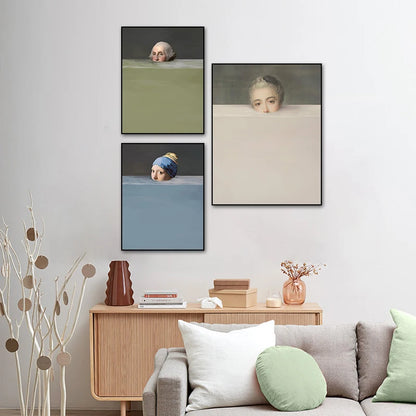 Creative Spoof Famous Paintings Canvas