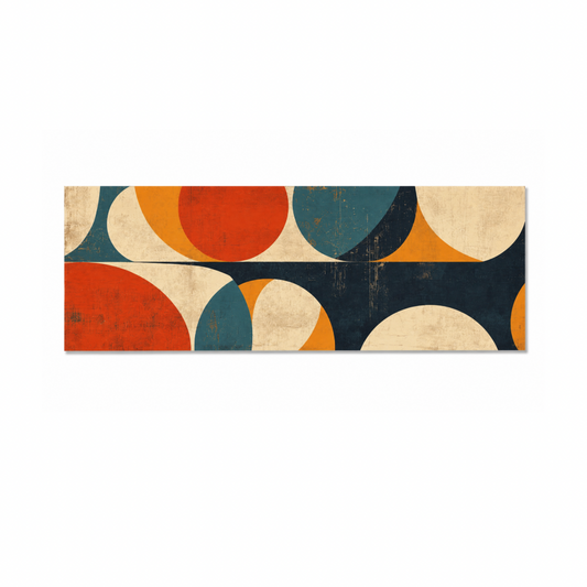 Mid-Century Bauhaus Panoramic Canvas Print