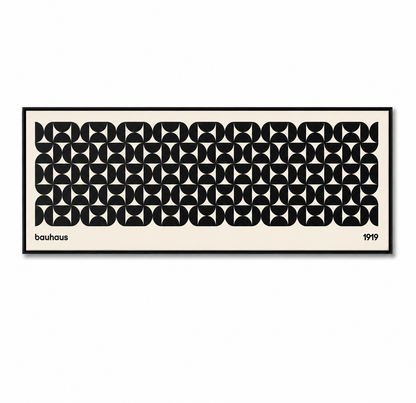 Mid-Century Bauhaus Wide Panoramic Canvas