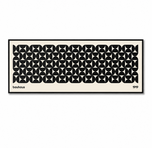 Mid-Century Bauhaus Wide Panoramic Canvas