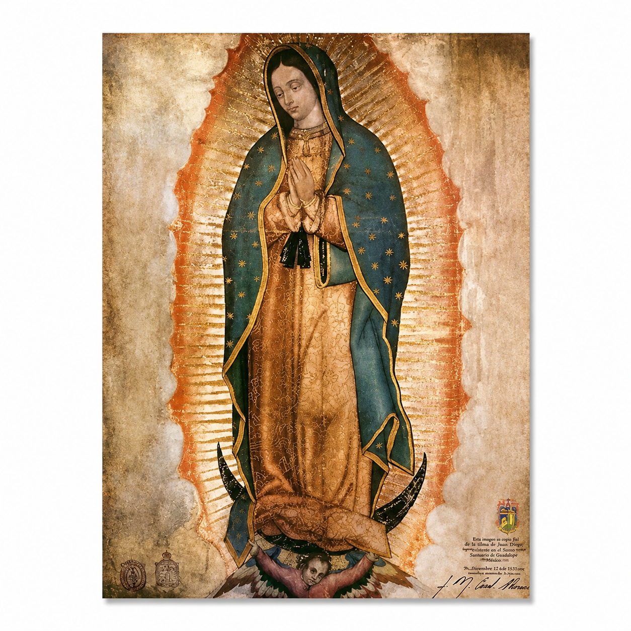 Virgin of Guadalupe Canvas Print