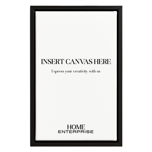 Black Wooden Floating Canvas Frame