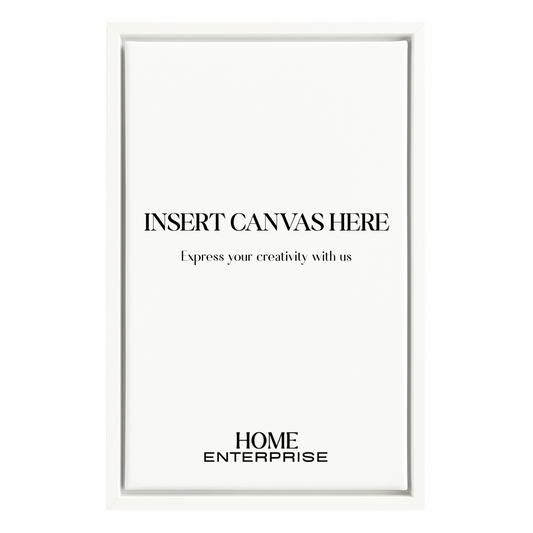 White Wooden Floating Canvas Frame