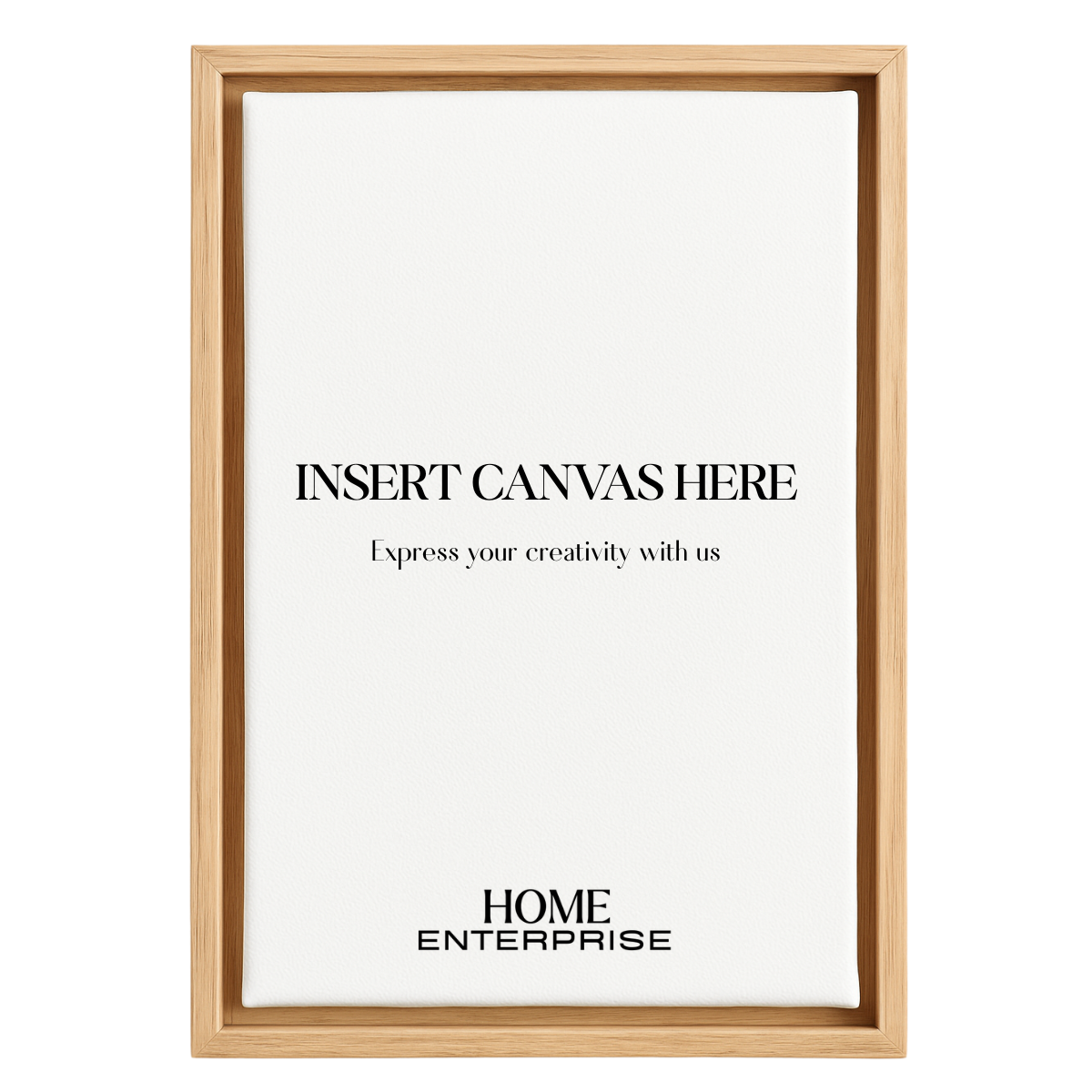 Oak Wooden Floating Canvas Frame