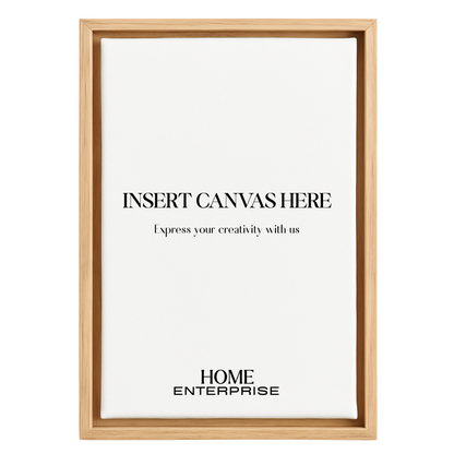 Oak Wooden Floating Canvas Frame