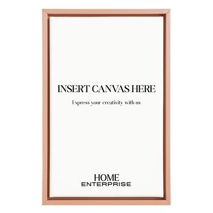 Rose Gold Metal Floating Canvas Frame