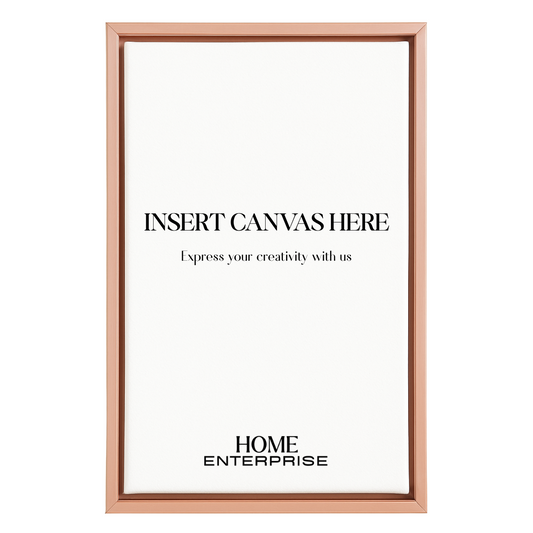 Rose Gold Metal Floating Canvas Frame