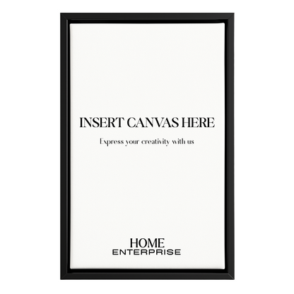 Black Metal Floating Canvas Frame