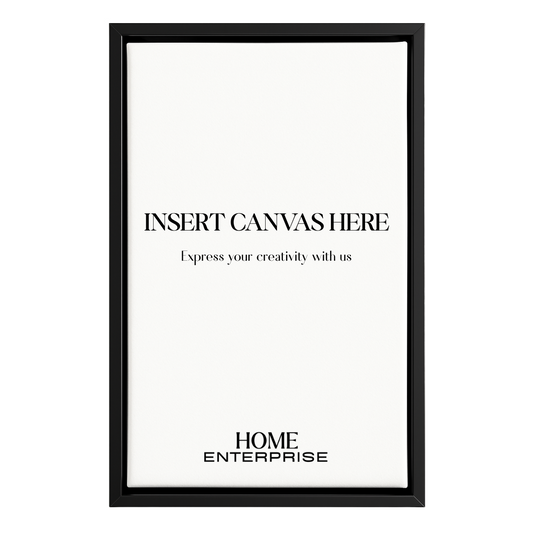 Black Metal Floating Canvas Frame