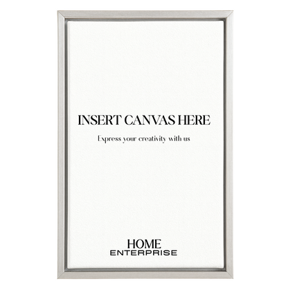 Silver Metal Floating Canvas Frame