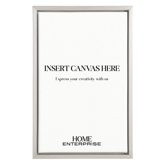 Silver Metal Floating Canvas Frame