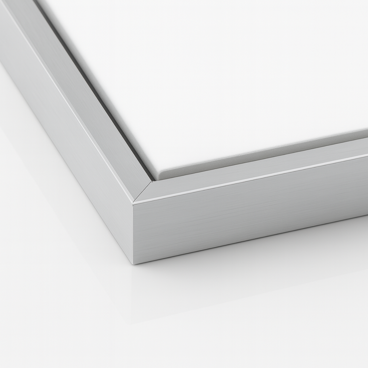 Silver Metal Floating Canvas Frame