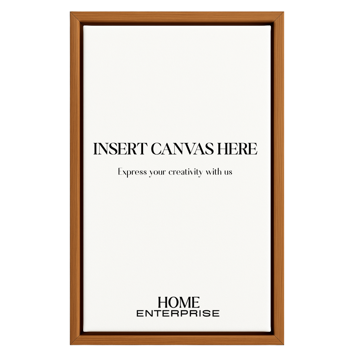 Teak Wooden Floating Canvas Frame