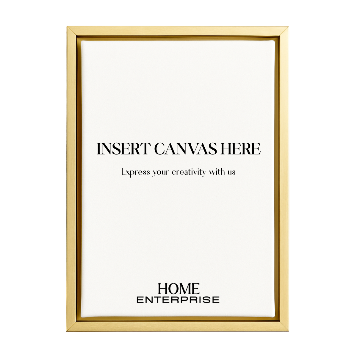 Gold Metal Floating Canvas Frame