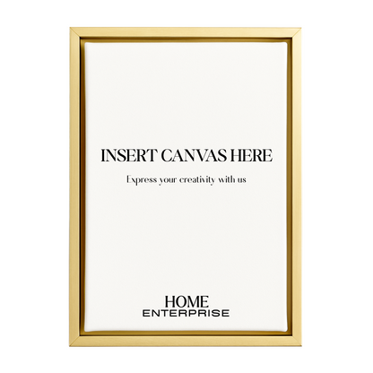 Gold Metal Floating Canvas Frame