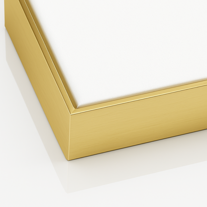 Gold Metal Floating Canvas Frame