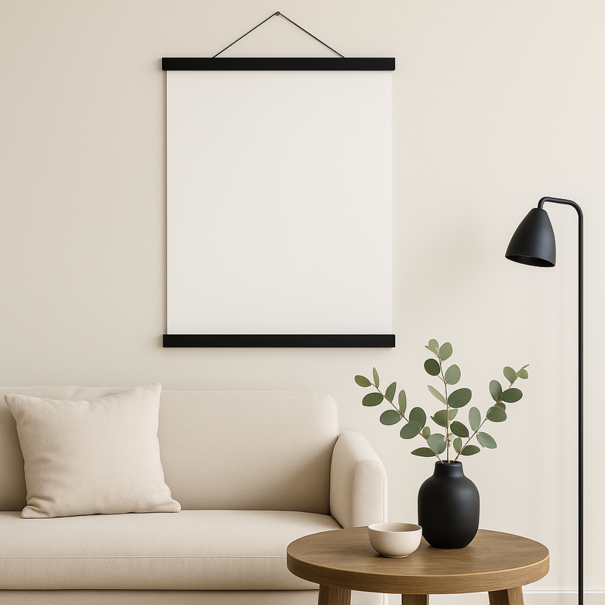Black Oak Magnetic Poster Hanger