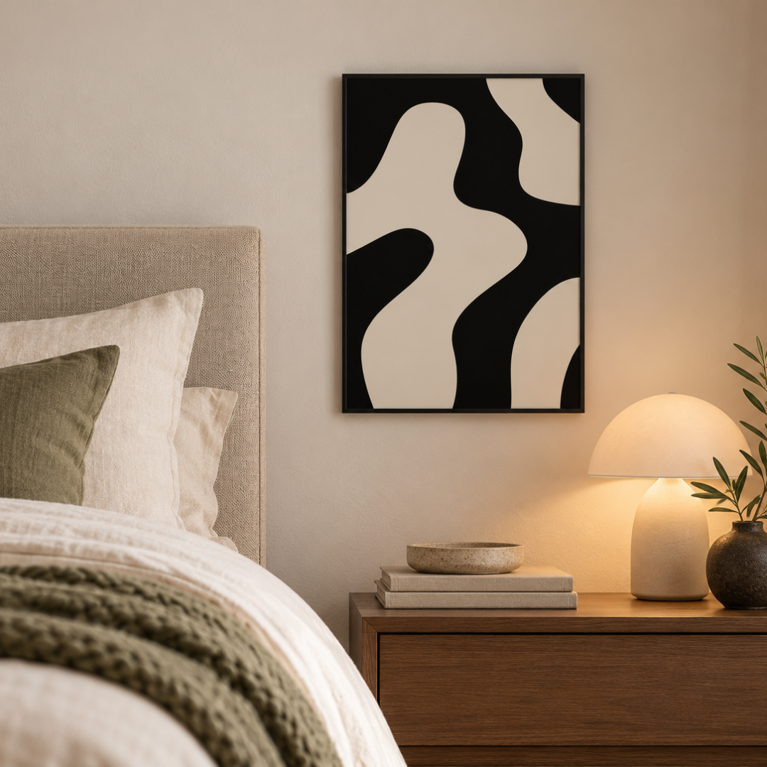 Inkstone Drift Abstract Canvas Print