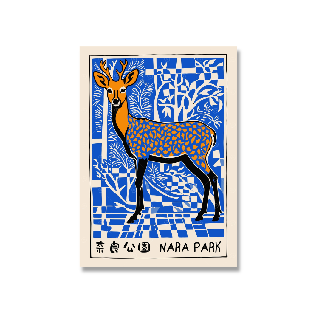 Japanese Nara Park Deer Canvas Print