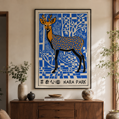 Japanese Nara Park Deer Canvas Print