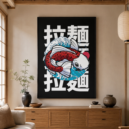 Japanese Lucky Koi Fish Canvas Print
