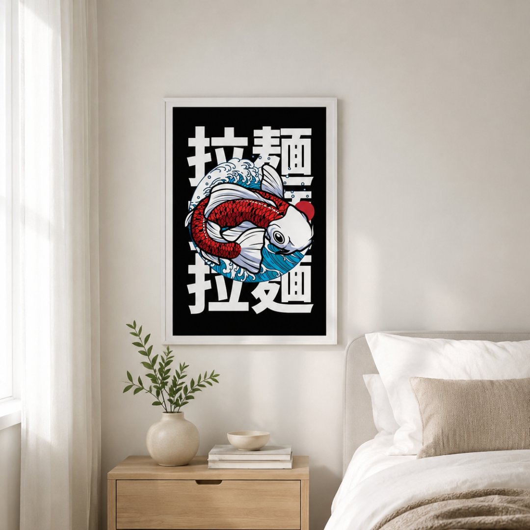 Japanese Lucky Koi Fish Canvas Print