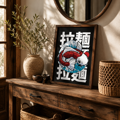 Japanese Lucky Koi Fish Canvas Print