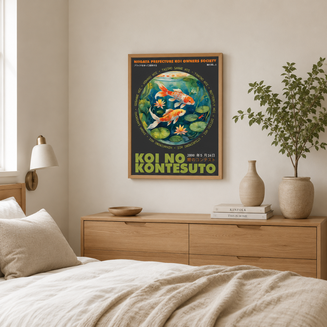 Japanese Niigata Koi Contest Canvas Print