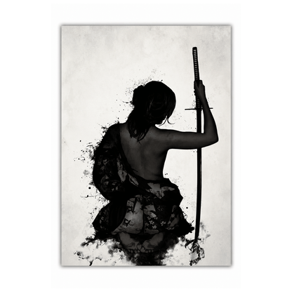 Silent Blade Warrior Canvas Print