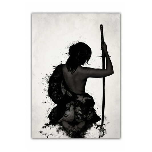Silent Blade Warrior Canvas Print