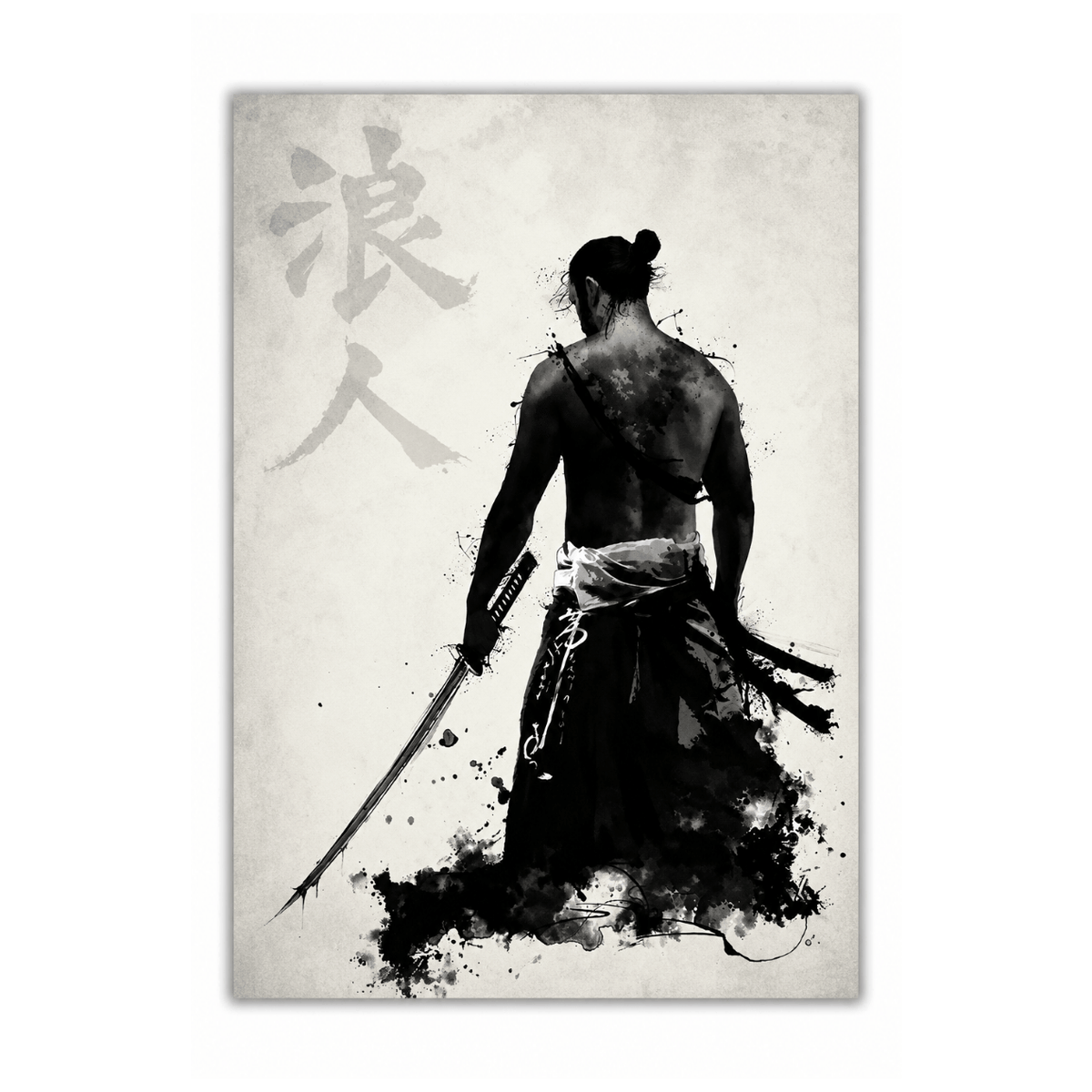 Inkbound Ronin Canvas Print