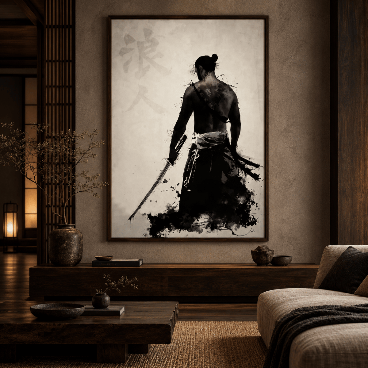 Inkbound Ronin Canvas Print