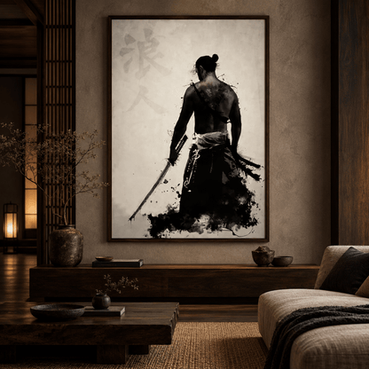 Inkbound Ronin Canvas Print