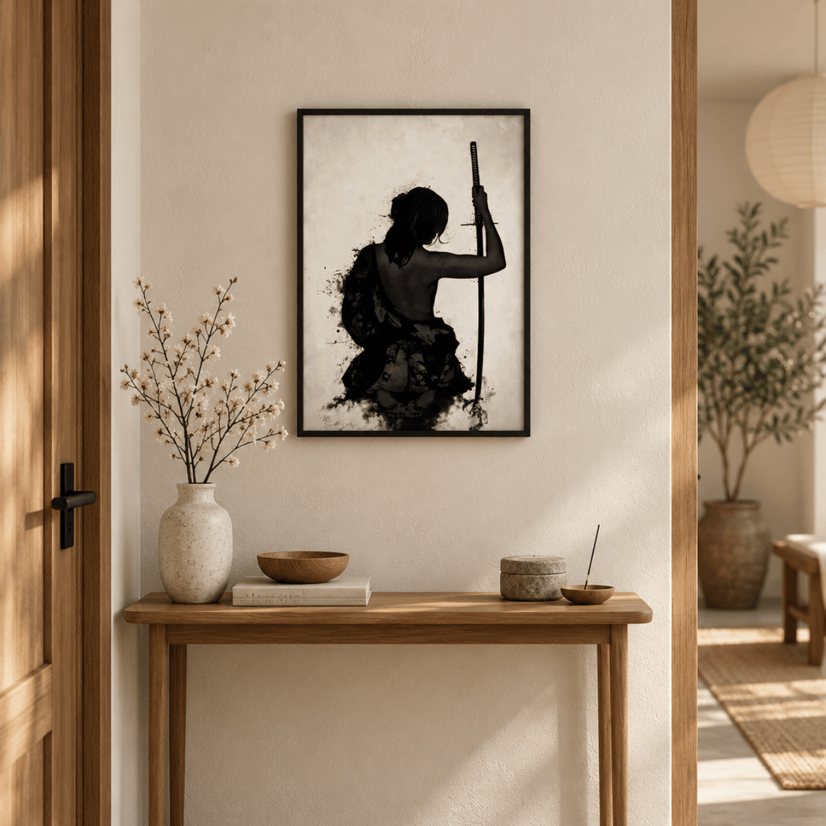 Silent Blade Warrior Canvas Print