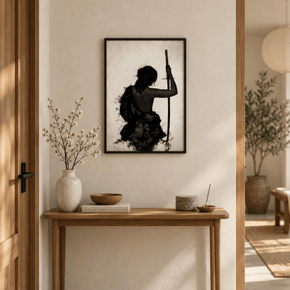 Silent Blade Warrior Canvas Print
