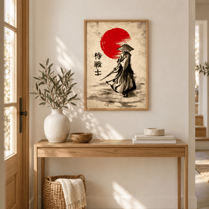 Red Sun Wanderer Canvas Print