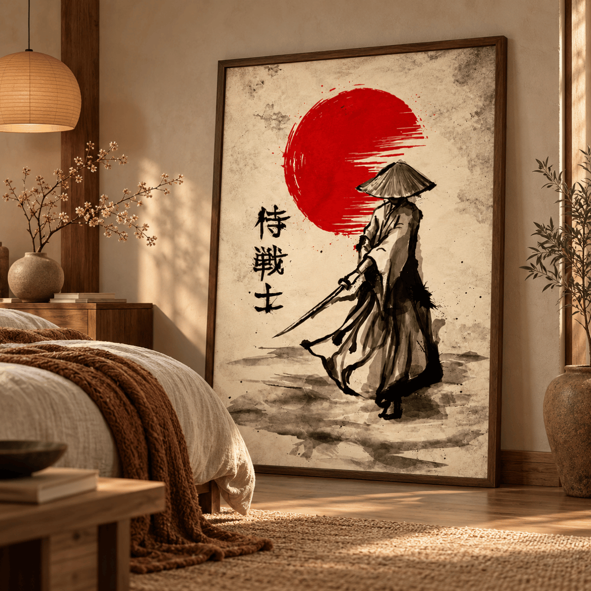 Red Sun Wanderer Canvas Print