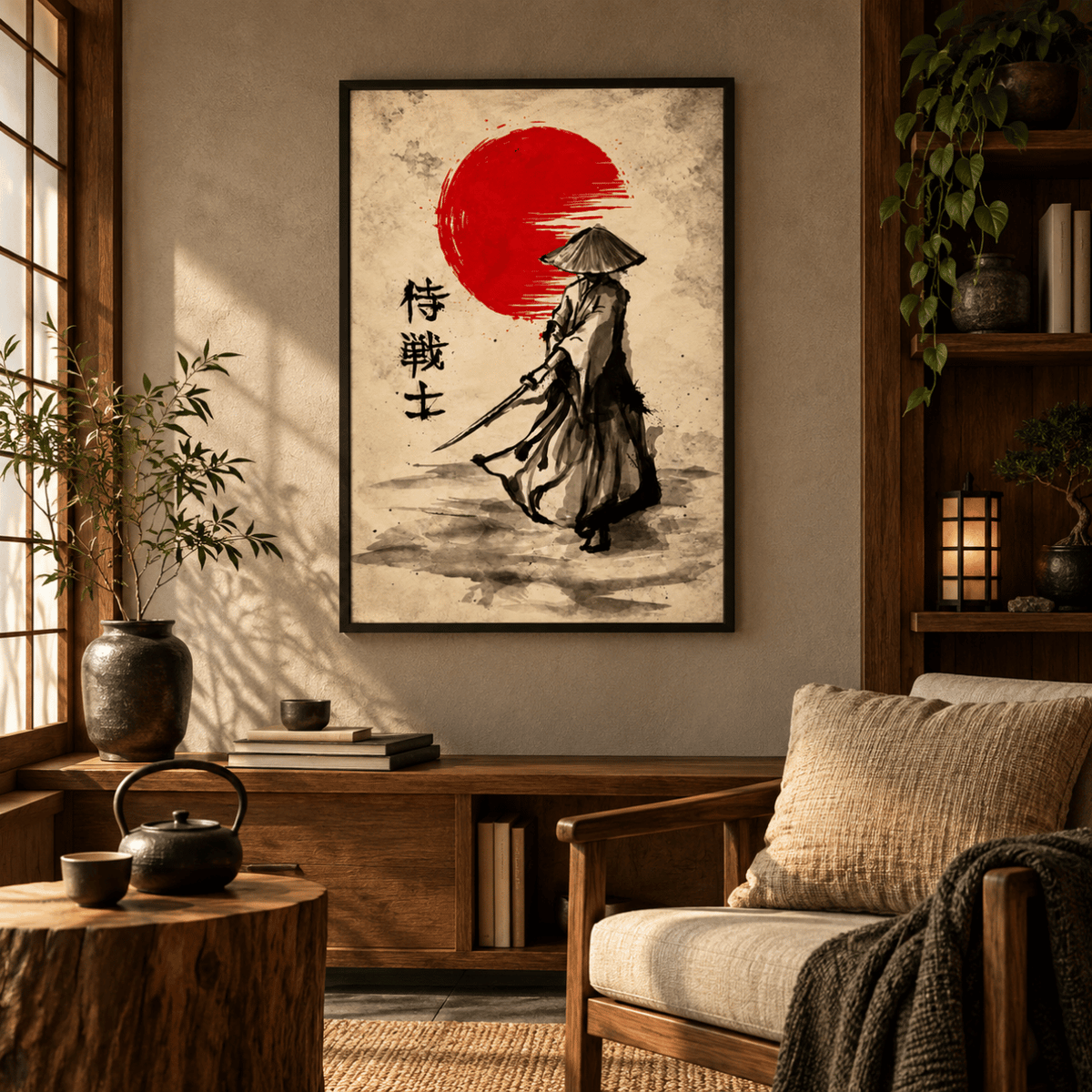 Red Sun Wanderer Canvas Print