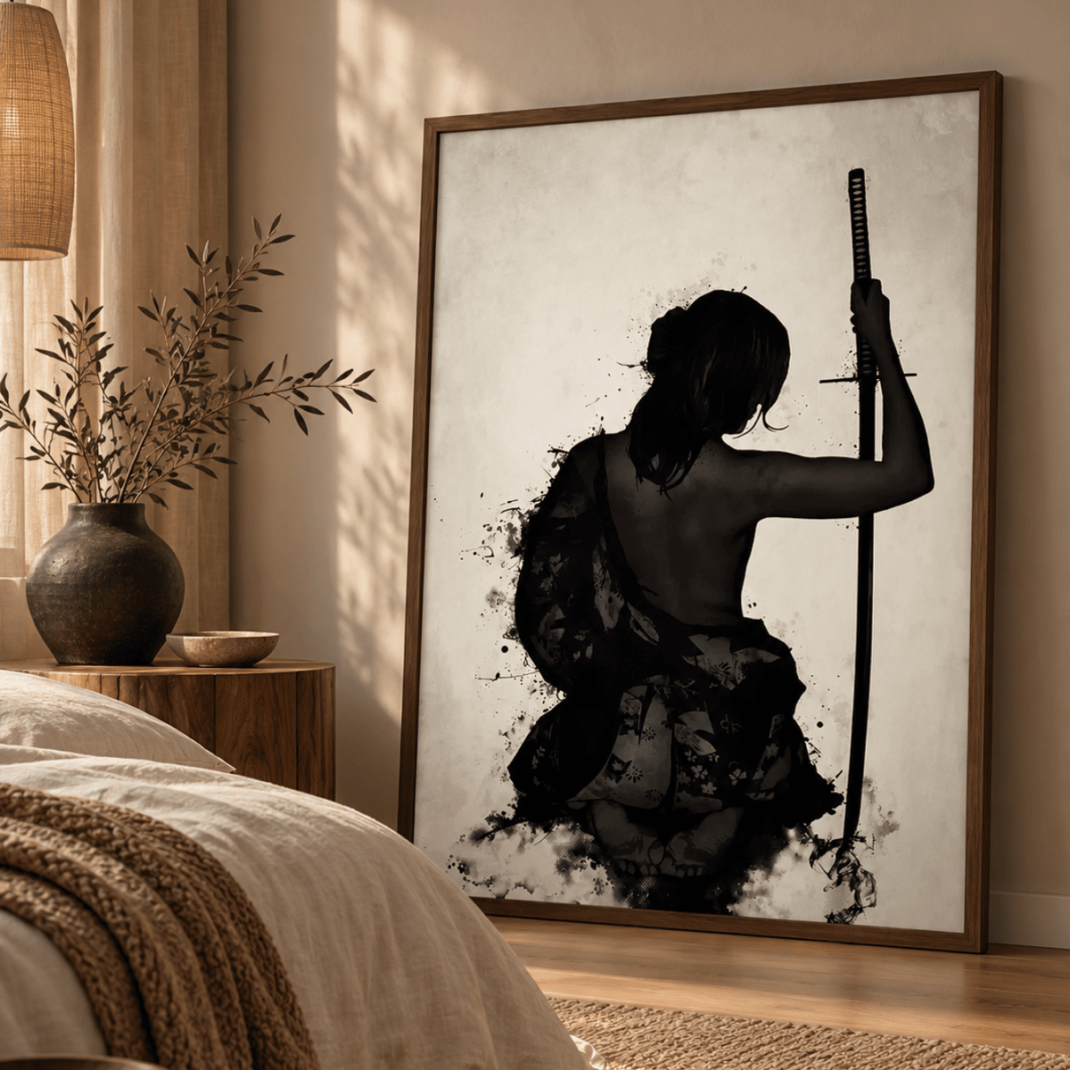 Silent Blade Warrior Canvas Print