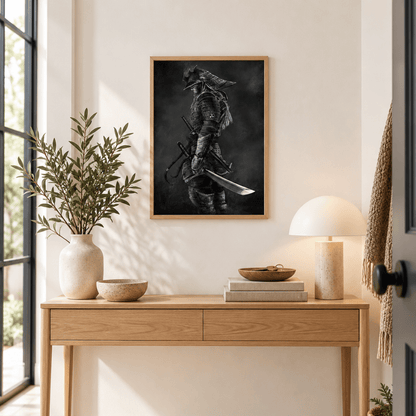 Black Ronin Armour Canvas Print