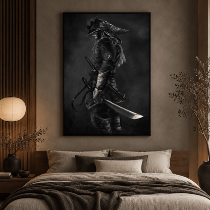 Black Ronin Armour Canvas Print