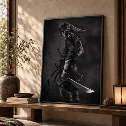 Black Ronin Armour Canvas Print