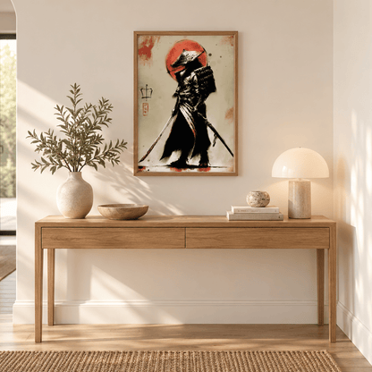 Ronin Under The Red Sun Canvas Print