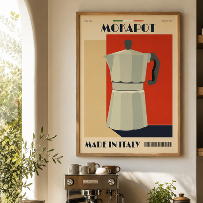 Vintage Italian Moka Pot Coffee Canvas Print