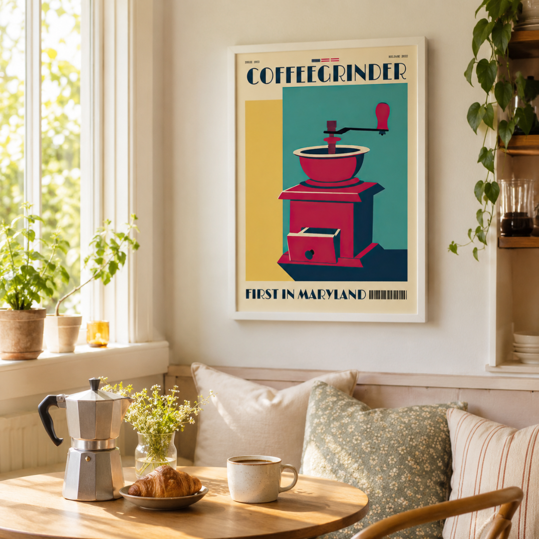 Vintage Manual Coffee Grinder Canvas Print