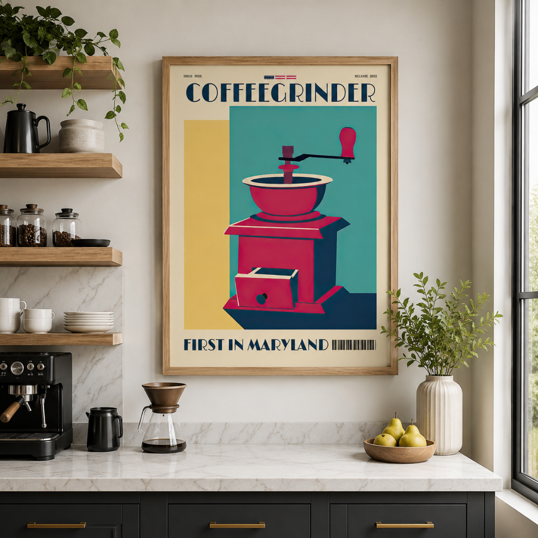 Vintage Manual Coffee Grinder Canvas Print